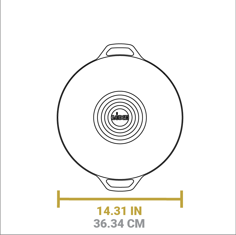 Dimensional drawing of product. Total length is 14.31 inches.
