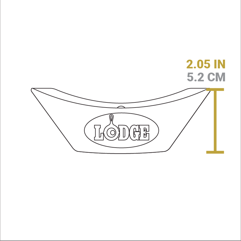 Dimensional drawing of product. Length is 2.05 inches.