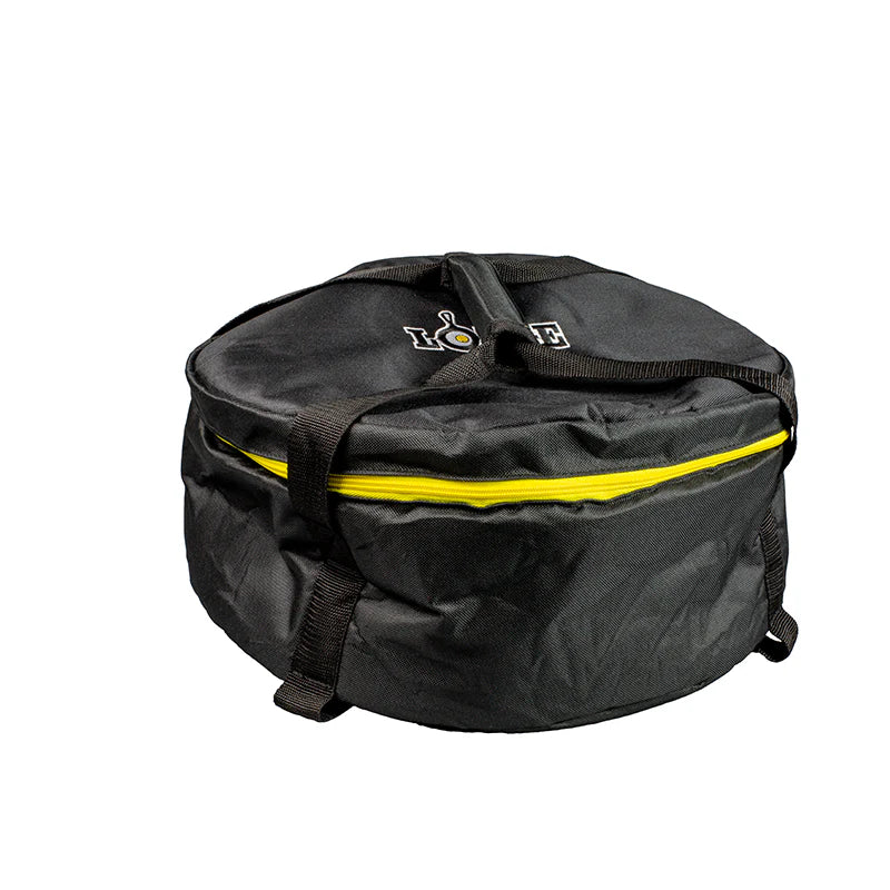 Tote bag with 2 handles connected together on top to facilitate carrying.