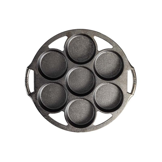 Top view of pan showing cooking area and curved handles.