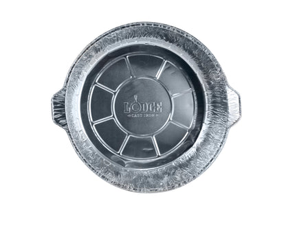 Inside view of liner with Lodge branding in the middle.