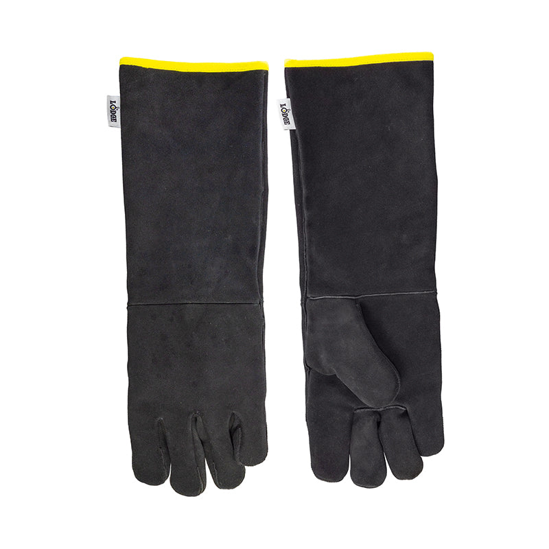A pair of gloves, display the top and bottom.