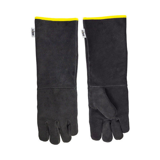 A pair of gloves, display the top and bottom.