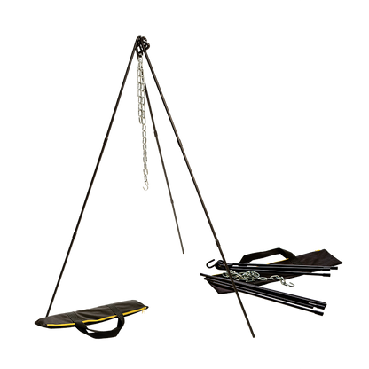 Image displaying product set up and disassembled, making it easy to travel with.