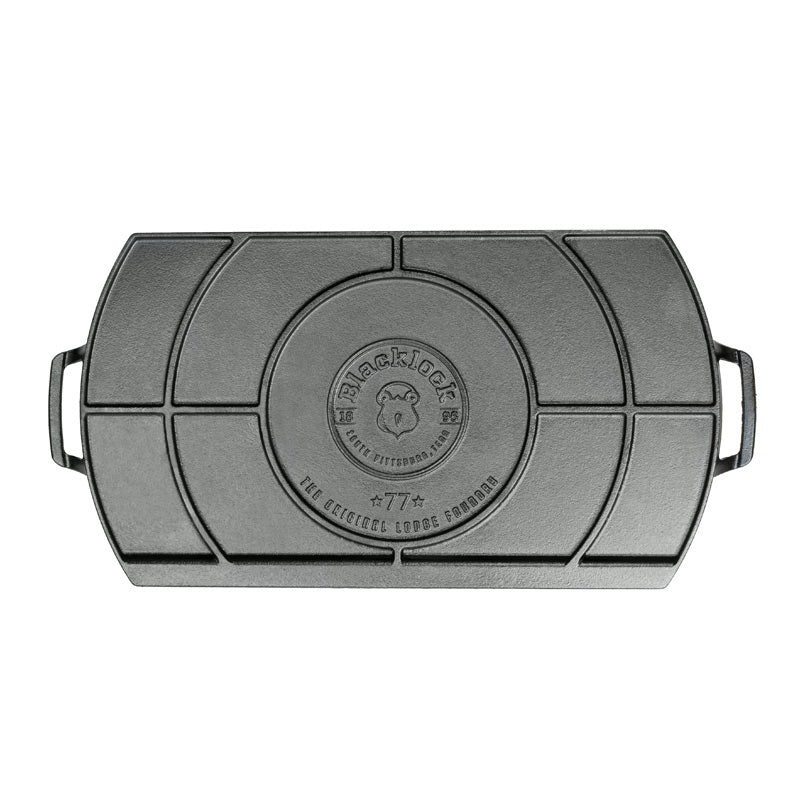 Bottom of pan featuring the Blacklock logo.