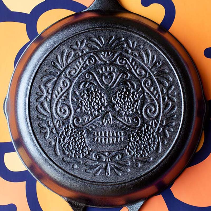 Closeup of engraved design.