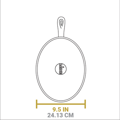 Dimensional drawing of product. Width of underliner is 9.5 inches.