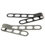 Set of 2 lid latches in colors grey and black.