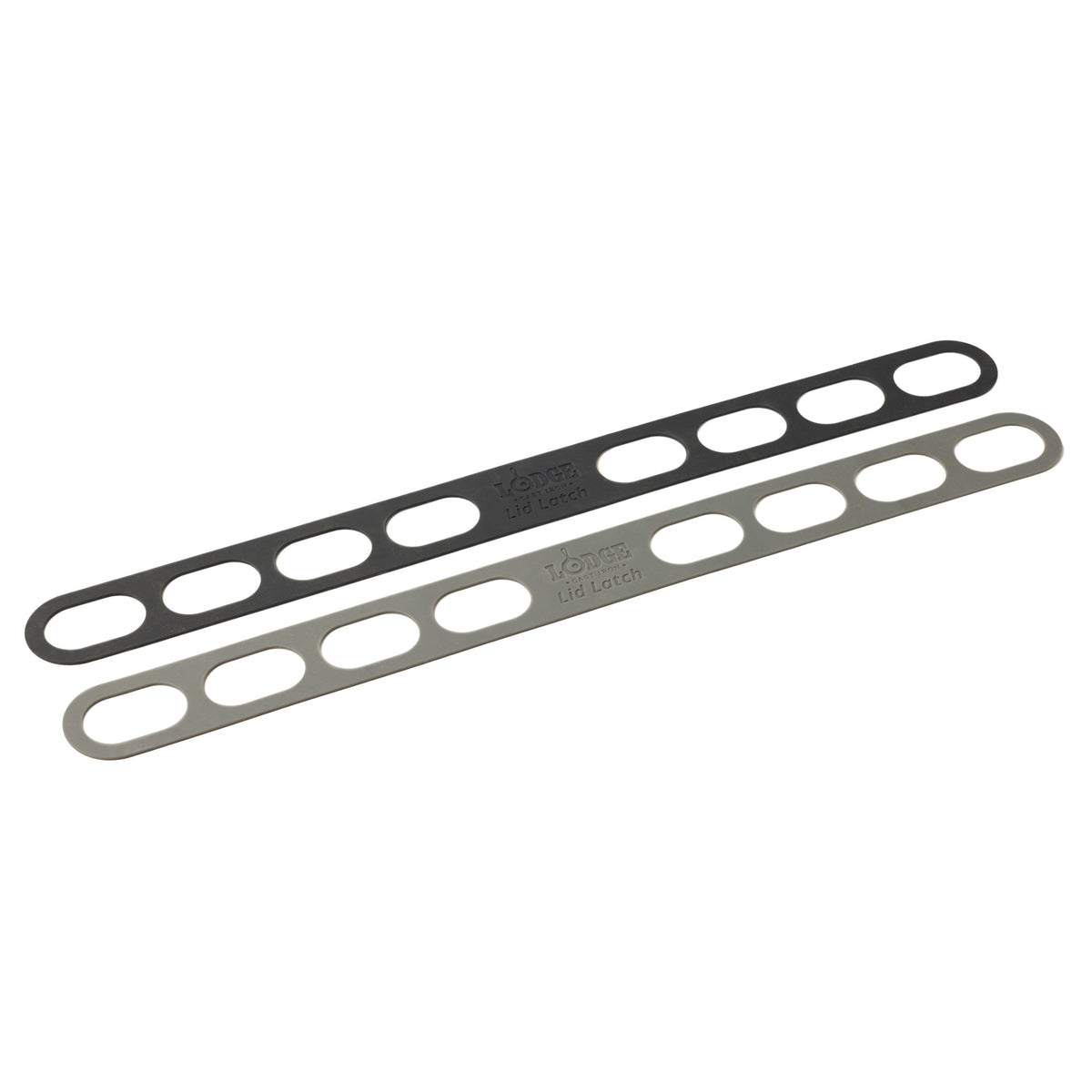 Set of two lid latches side by side.