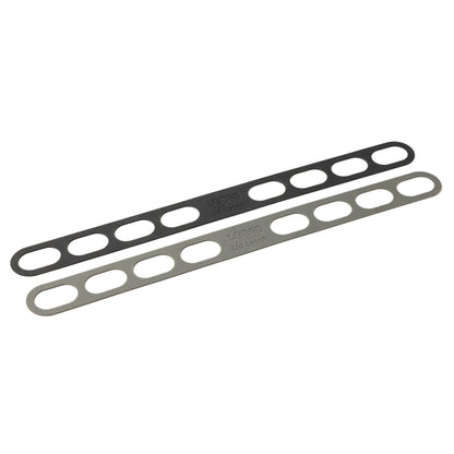 Set of two lid latches side by side.
