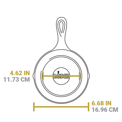 Dimensional drawing of product. Width of flat bottom is 4.62 inches, and total width is 6.68 inches.