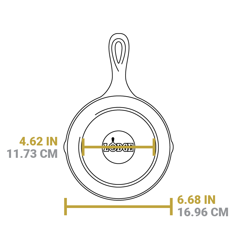 Dimensional drawing product. Flat bottom width is 4.62 inches, total width is 6.68 inches.