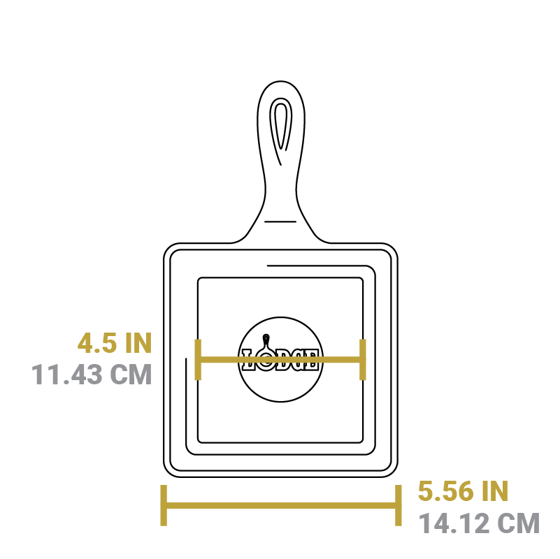 Dimensional drawing of product. Flat bottom is 4.5 inches. Total width is 5.56 inches.