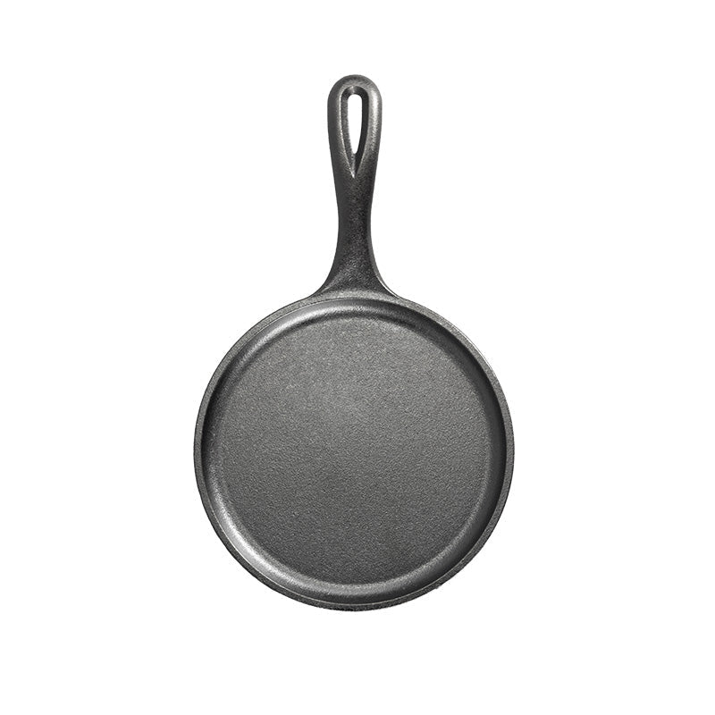 Top view of griddle featuring cooking surface and slightly raised edges.