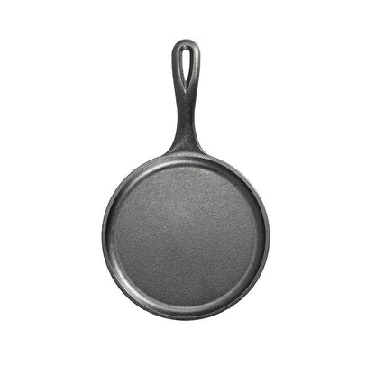 Top view of griddle featuring cooking surface and slightly raised edges.