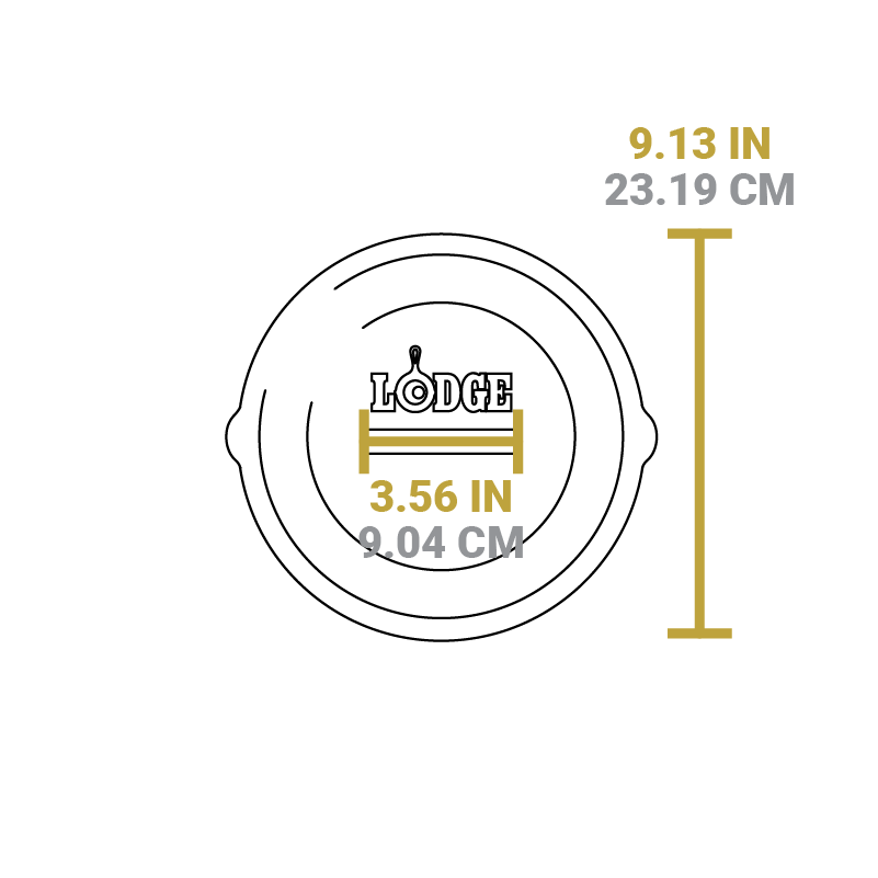 Dimensional drawing of product. Total length is 9.13 inches, and width of handle is 3.56 inches.