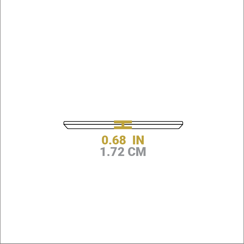 Dimensional drawing of product. Height is 7 inches.